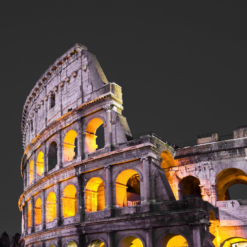 Roman Coliseum at night