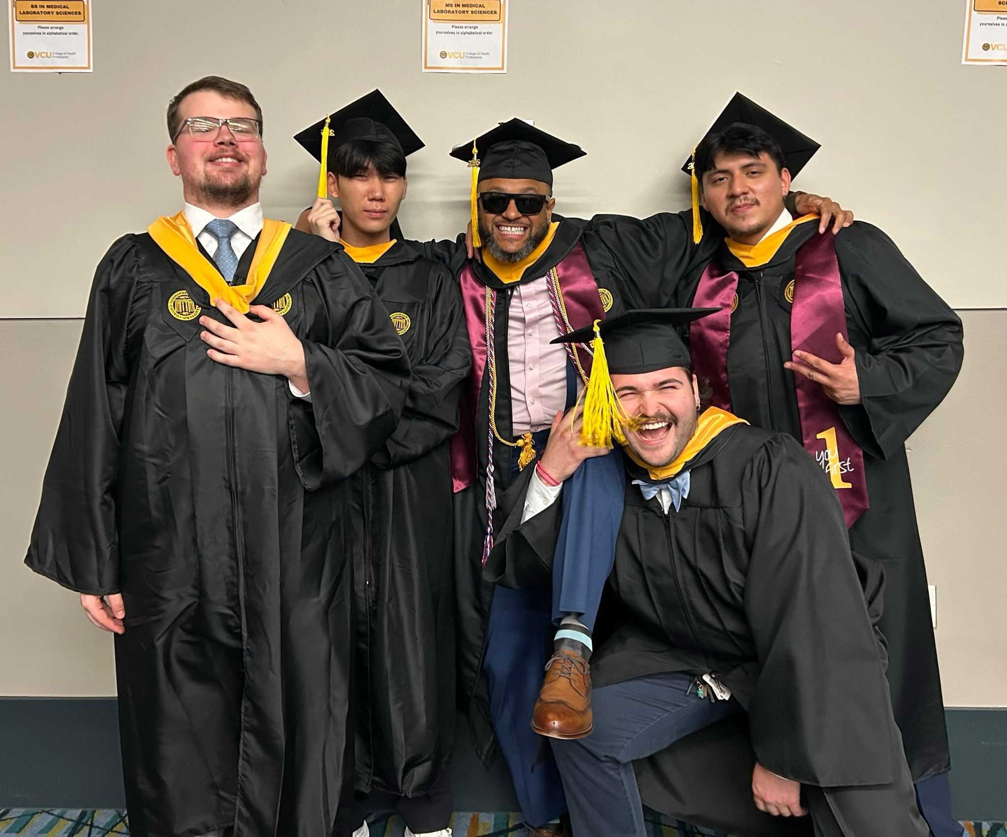 Radiography students at graduation