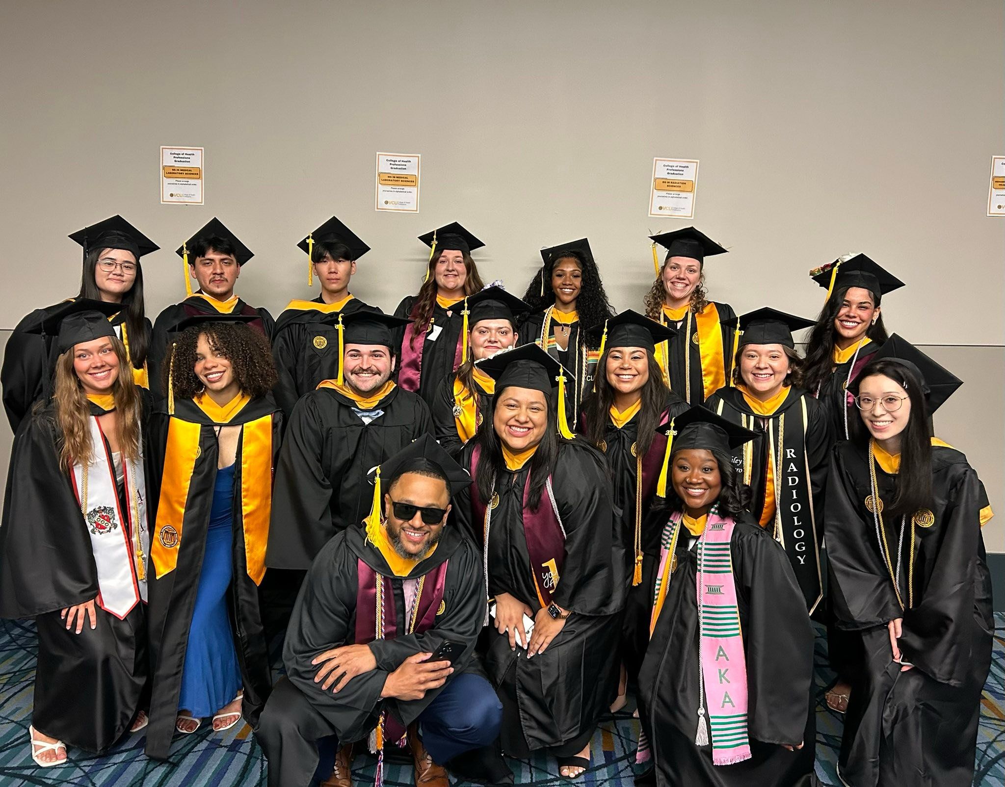Radiography students at graduation Class of 2026